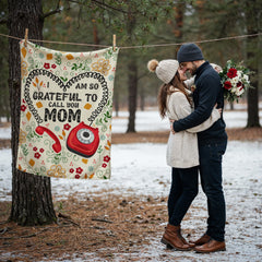 I Am So Grateful – Coral Fleece Blanket